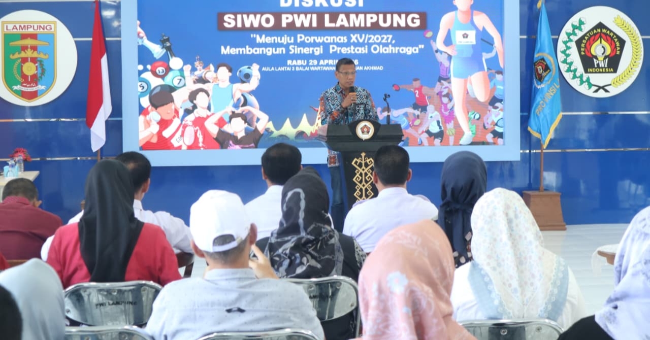 Gelar Diskusi Olahraga, SIWO PWI Lampung Matangkan Kesiapan Porwanas 2027