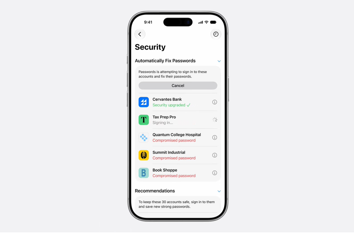 Apple Hadirkan Fitur Ganti Password Otomatis Berbasis AI di iOS 27