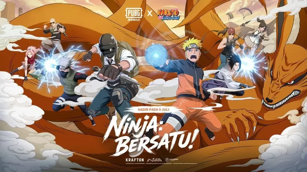 PUBG Mobile x Naruto Shippuden Resmi Rilis 9 Juli, Rasengan hingga Kurama Hadir