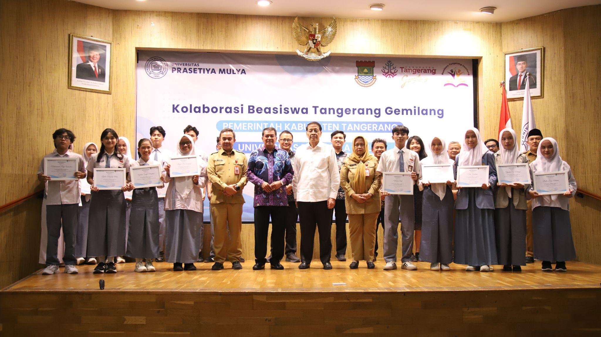 Pemkab Tangerang Luncurkan Beasiswa Tangerang Gemilang di Universitas Prasetiya Mulya