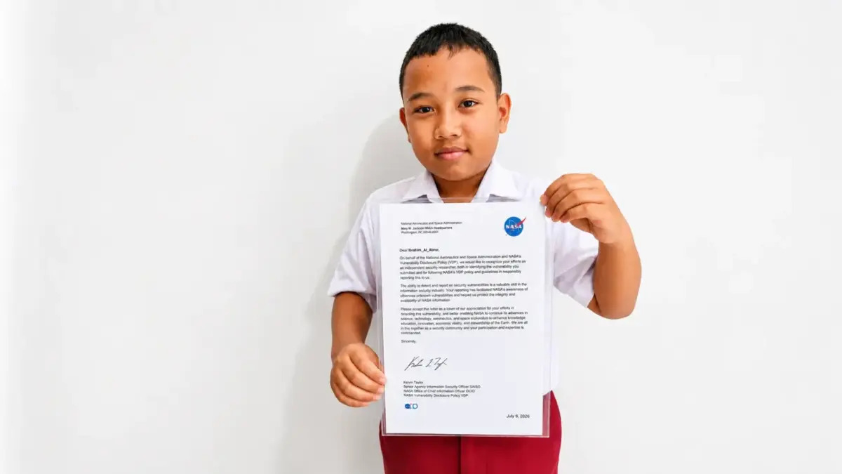 Bocah SD Boyolali Temukan Celah Keamanan NASA, Belajar dari YouTube dan AI