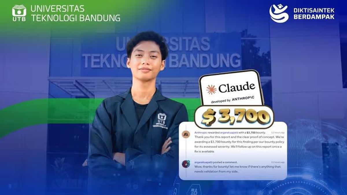 Mahasiswa Bandung Temukan Celah Claude AI, Diganjar Rp66 Juta dari Anthropic