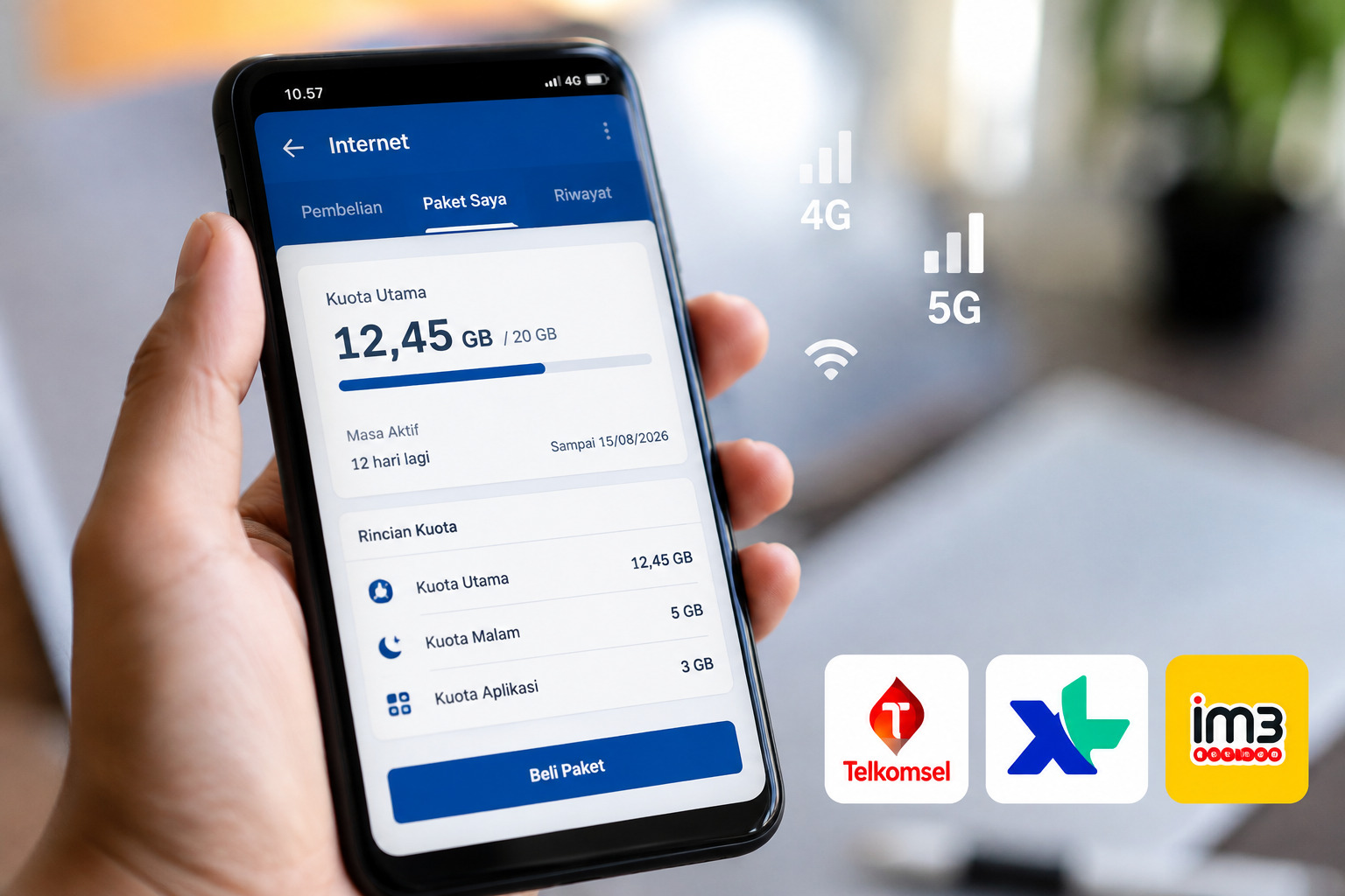 Cara Mengaktifkan Kuota Internet Rollover Telkomsel, XL, dan Indosat