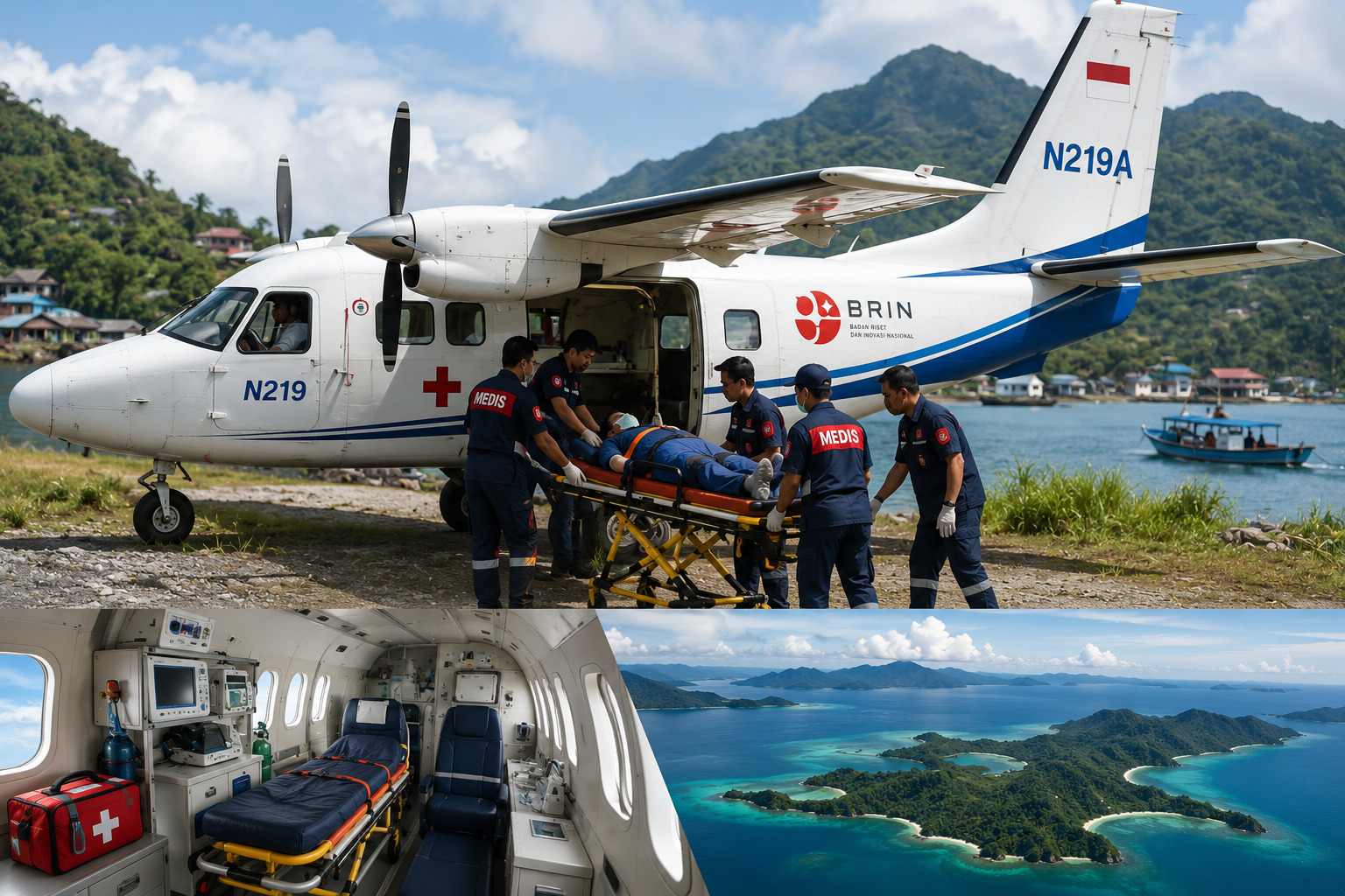 BRIN Siapkan N219 Jadi “Ambulans Terbang” untuk Evakuasi Warga di Daerah Terpencil