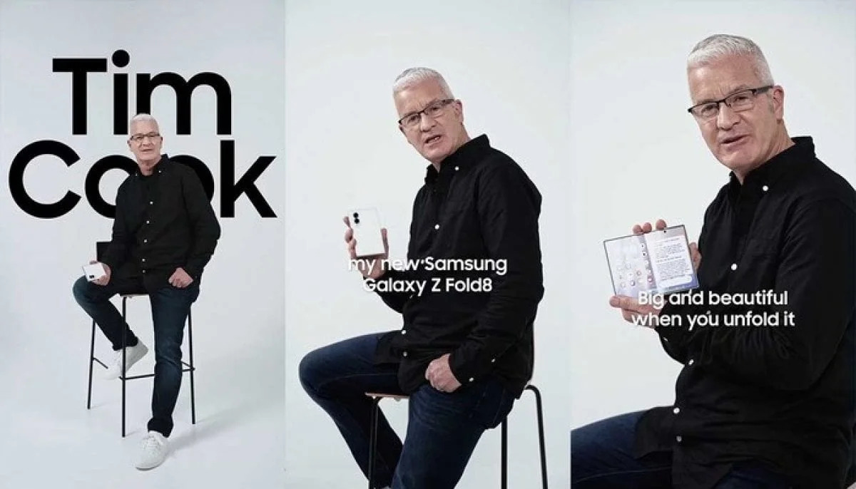 Samsung Bikin ‘Tim Cook’ Promosikan Galaxy Z Fold 8, Sindir iPhone Duo