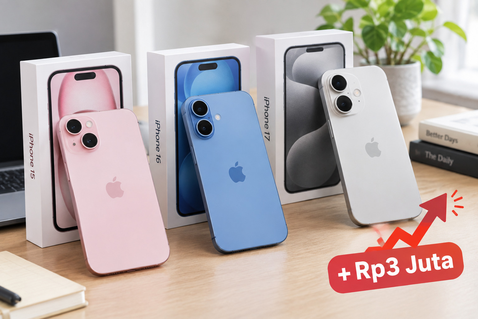 Harga iPhone 15, 16, 17 Naik hingga Rp3 Juta, Cek Daftar Terbarunya